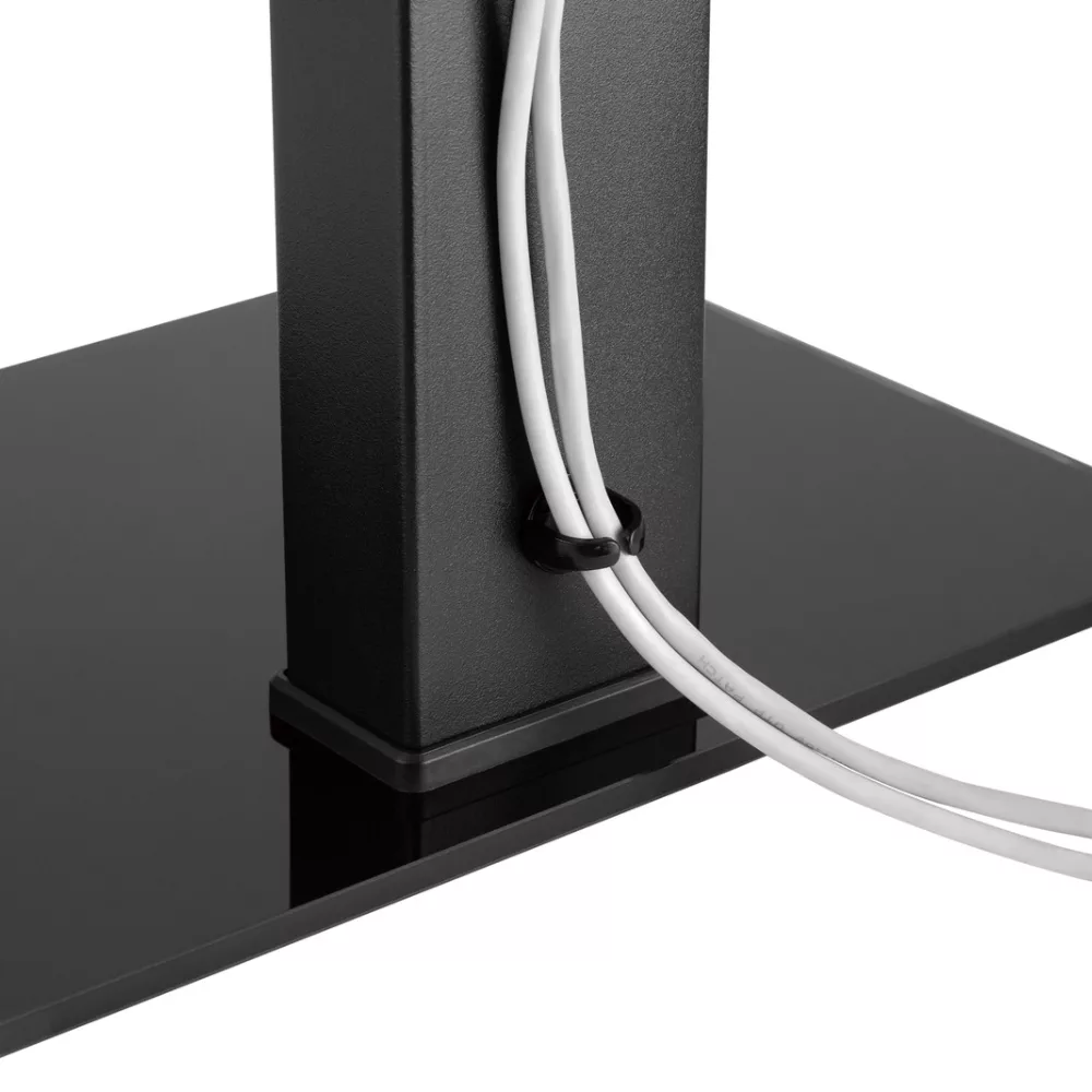 מעמד אוניברסלי למסכים עד 70″ עם בסיס זכוכית Audio Line STA-6 - יבואן רשמי