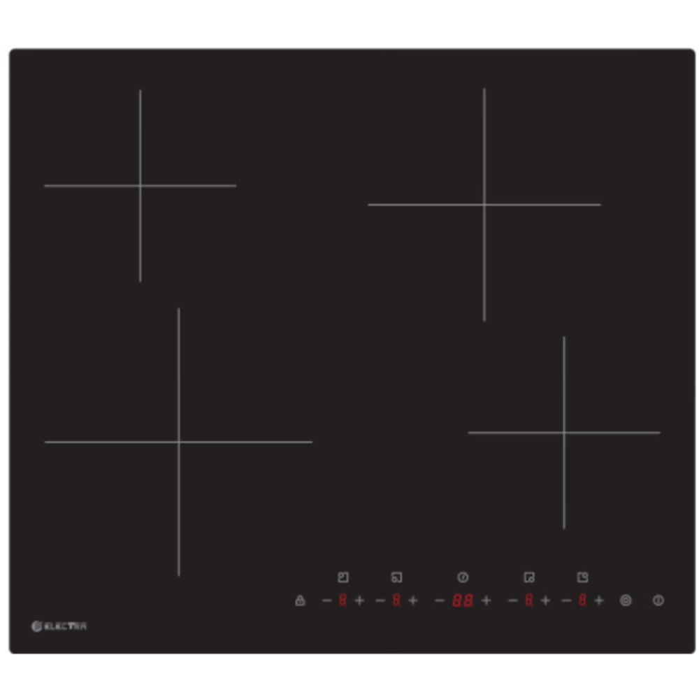 כיריים קרמיות תלת פאזי 4 מוקדי בישול Electra EL401 -צבע שחור אחריות ע"י - יבואן הרשמי