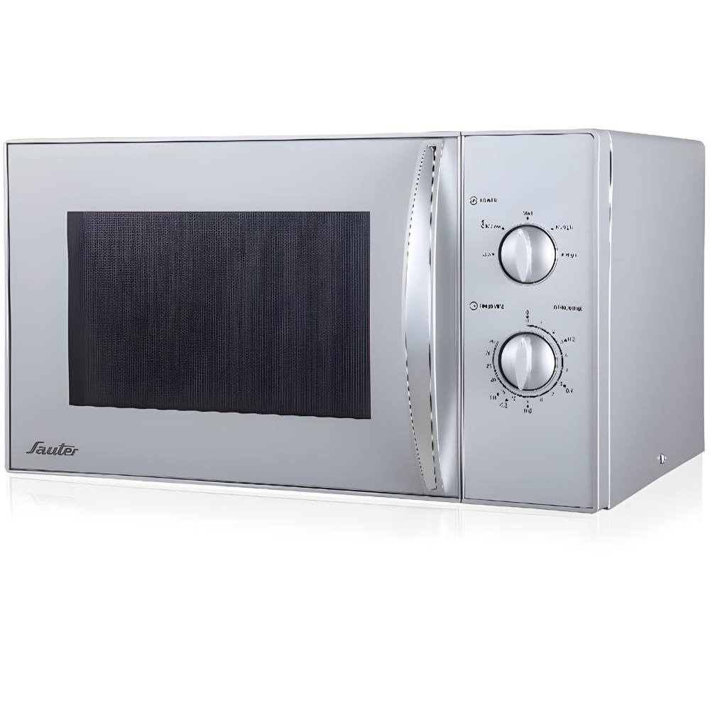 מיקרוגל מכני MW3023S כסוף 23 ליטר SAUTER - אחריות אלקטרה - יבואן רשמי