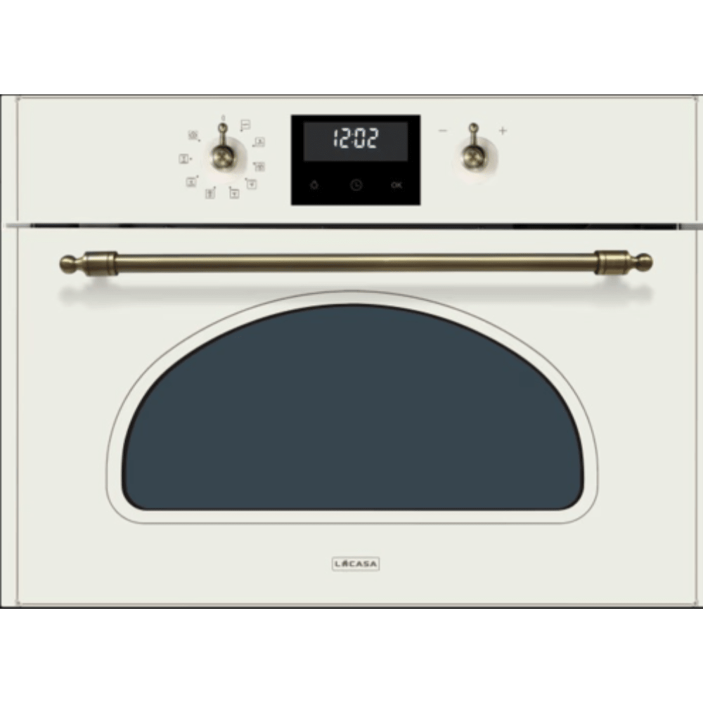 תנור בנוי קומפקטי משולב מיקרוגל LACASA דגם LCT672MWRCC קרם - K.B.V