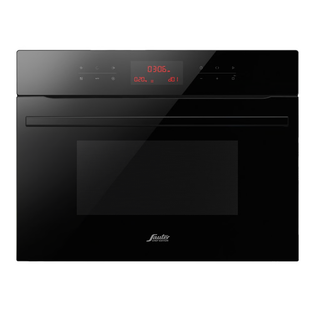 תנור בנוי משולב מיקרו שחור סאוטר דגם SAUTER CUISINE 7610B - יבואן רשמי
