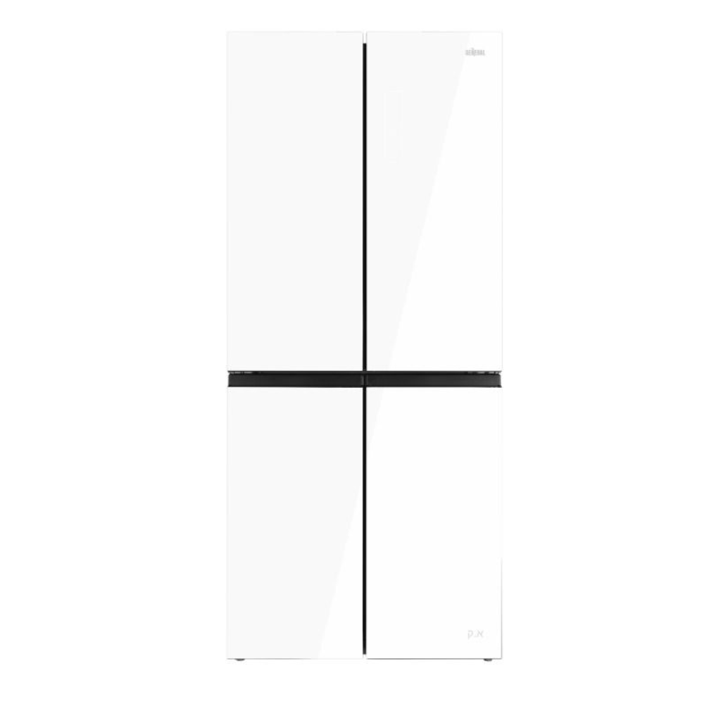 מקרר 4 דלתות General ג’נרל דגם GE470WG זכוכית לבנה - יבואן רשמי