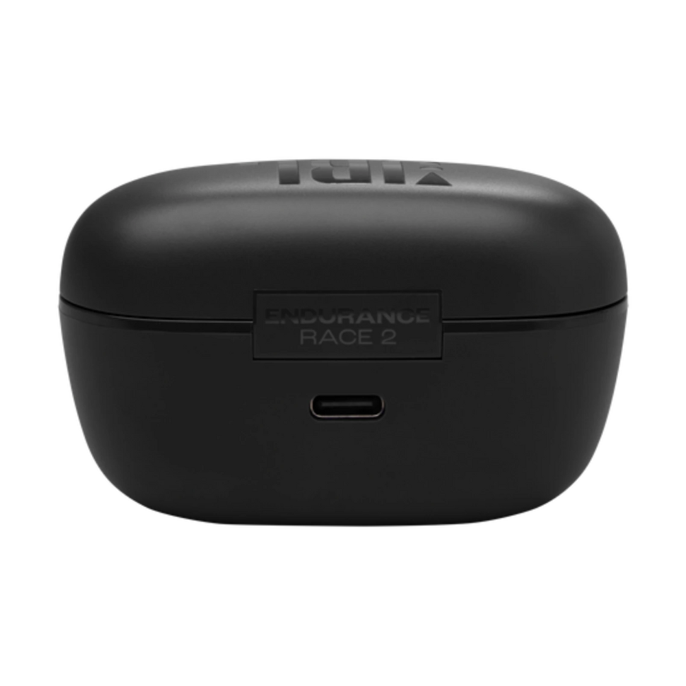 אוזניות ספורט אלחוטיות JBL Endurance Race 2 ANC TWS IP68 - צבע שחור שנה אחריות ע"י - יבואן הרשמי
