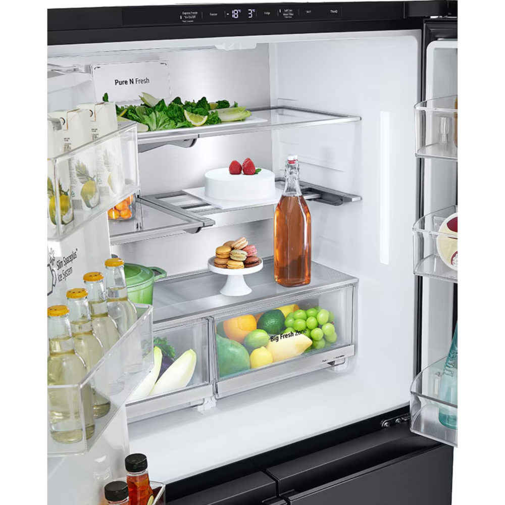 מקרר מקפיא תחתון 4 דלתות LG אל ג'י GR-730BINS - יבואן רשמי