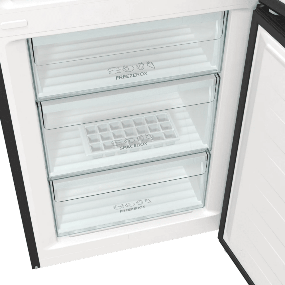 מקרר מקפיא תחתון 331 ליטר Gorenje HY-NRK6202EBXL4 - גימור נירוסטה מושחרת - K.B.V
