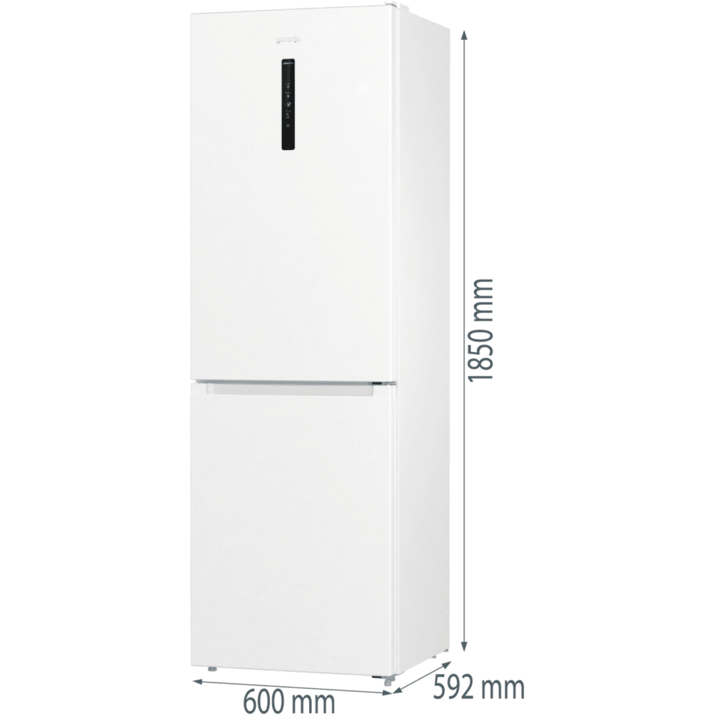 מקרר מקפיא תחתון 300 ליטר נטו Gorenje NRK6192AW4 - גימור לבן - K.B.V