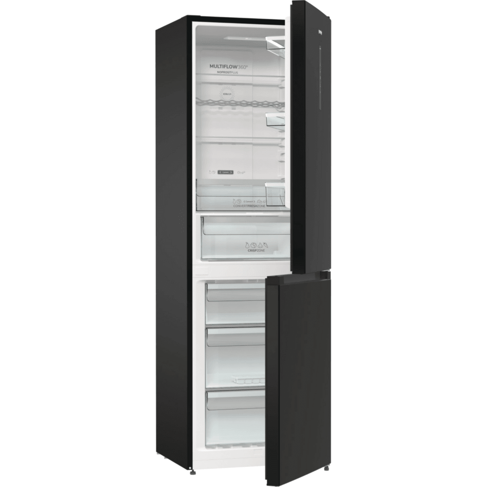 מקרר מקפיא תחתון 330 ליטר Gorenje NRK-6192-ABK - גימור שחור - K.B.V