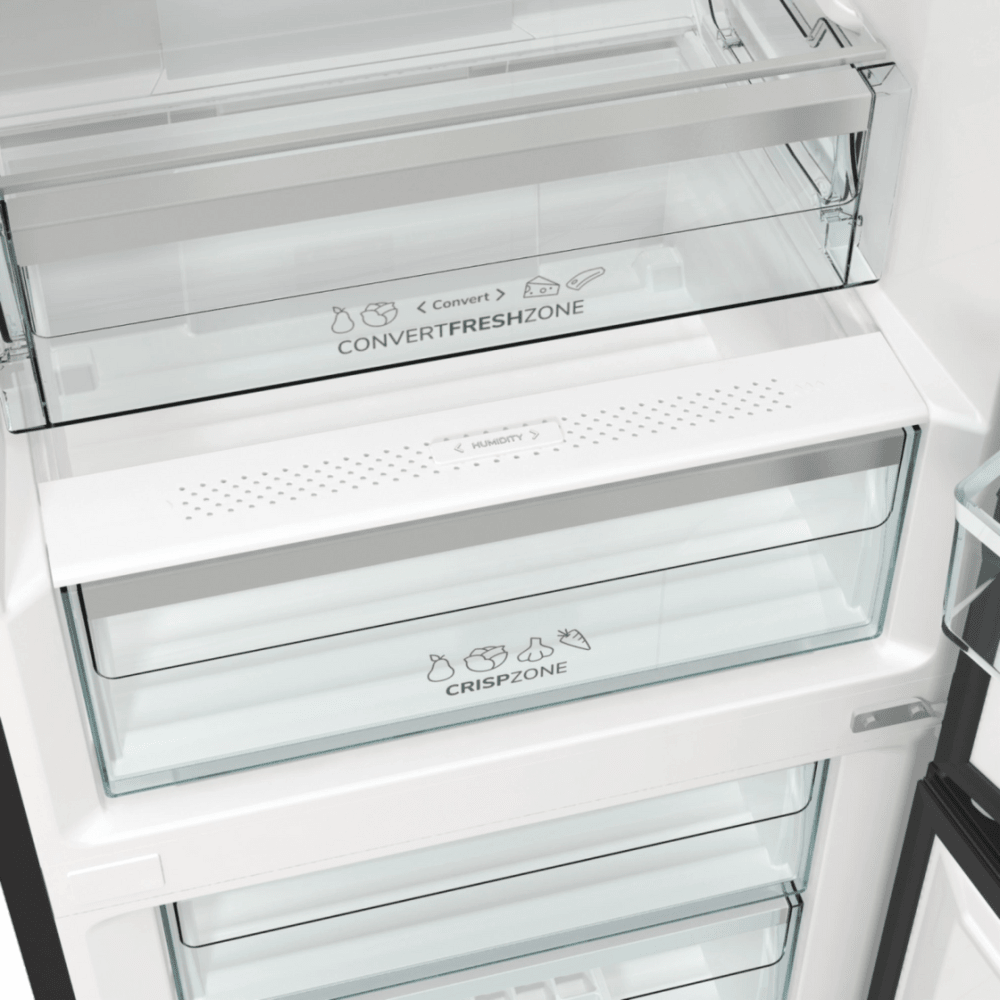 מקרר מקפיא תחתון 300 ליטר Gorenje NRK619EABXL4 יחידה - צבע נירוסטה מושחרת - K.B.V