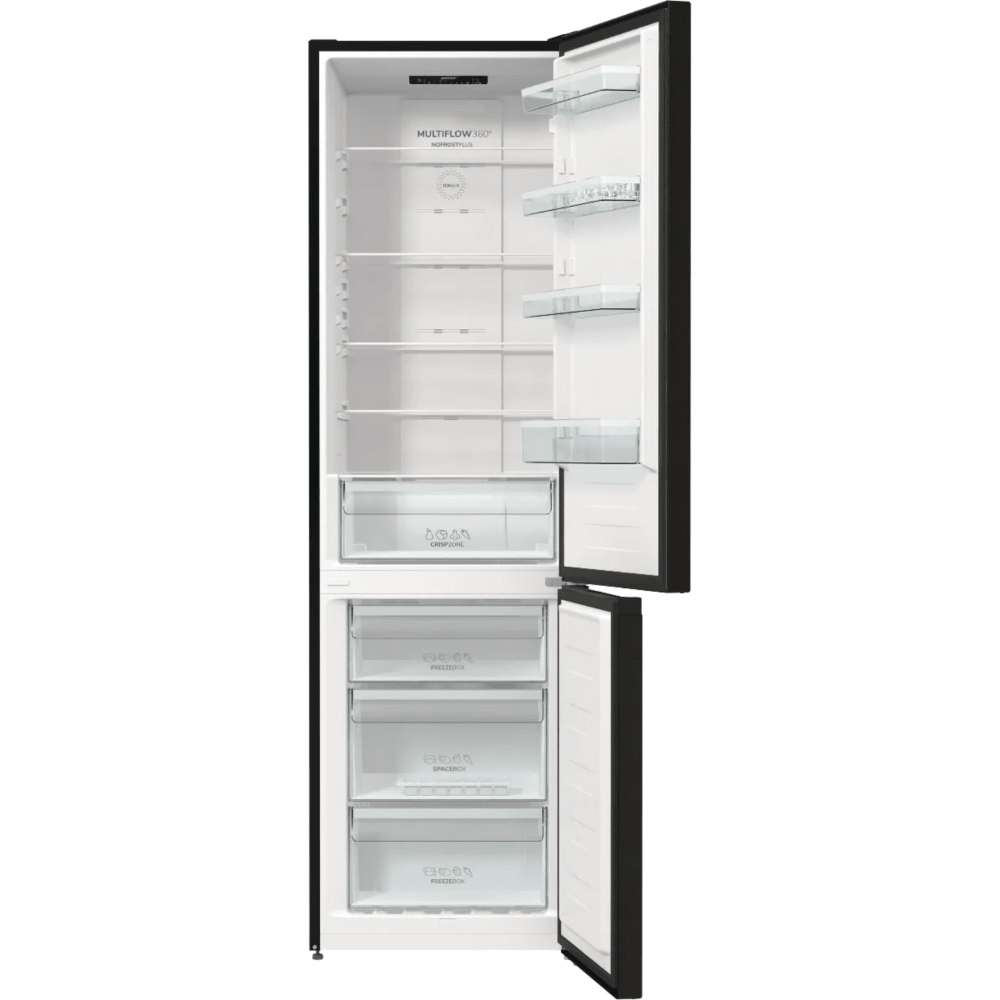 מקרר מקפיא תחתון 331 ליטר Gorenje HY-NRK6202EBXL4 - גימור נירוסטה מושחרת - K.B.V