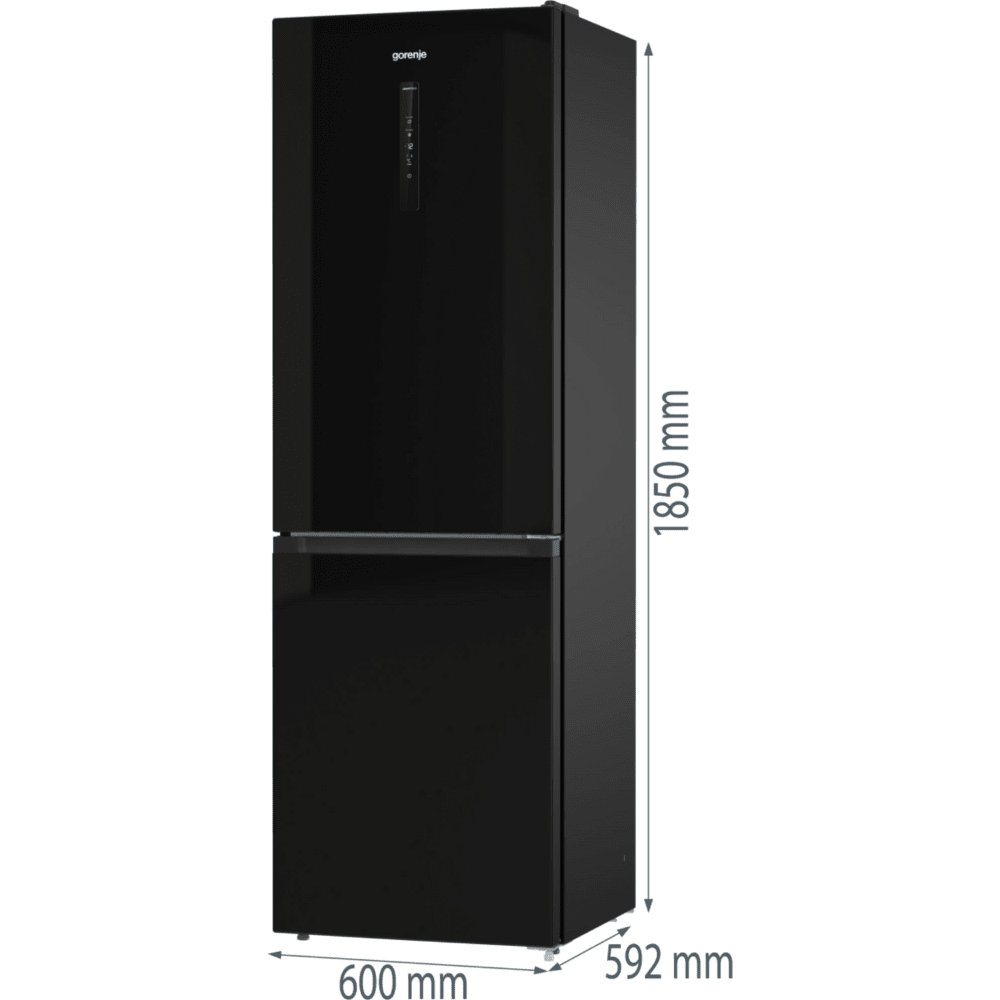 מקרר מקפיא תחתון 330 ליטר Gorenje NRK-6192-ABK - גימור שחור - K.B.V