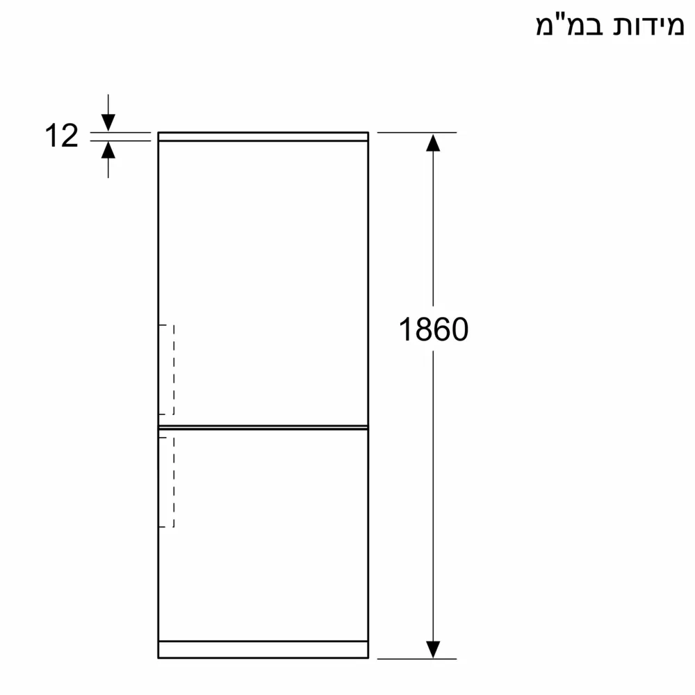 מקרר מקפיא תחתון – 321 ליטר Bosch דגם Serie 4 KGN36VXCT - יבואן רשמי