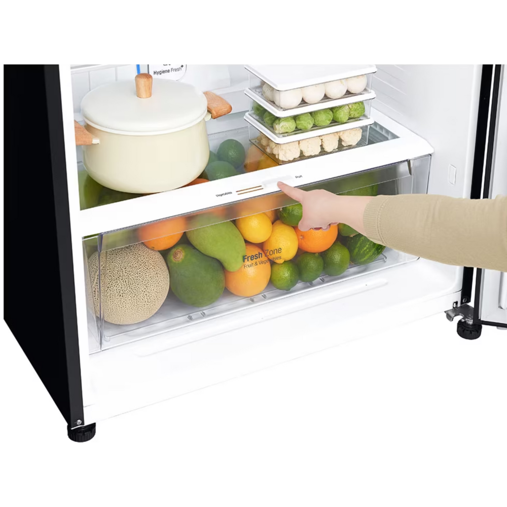 מקרר מקפיא עליון 506 ליטר LG GR-M6781BU - גימור זכוכית שחורה - יבואן רשמי