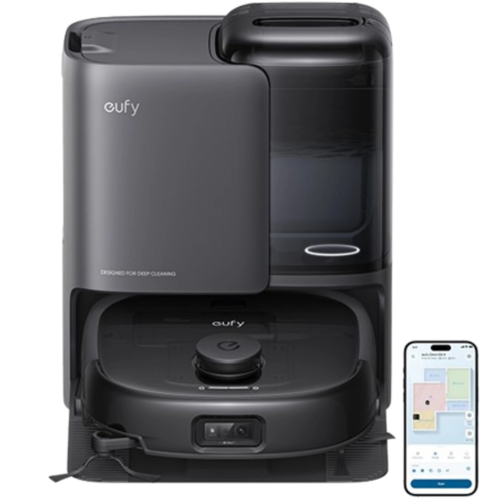 שואב אבק רובוטי 2 ב-1 Anker Eufy E25 Omni - צבע שחור שנתיים אחריות ע"י - יבואן הרשמי