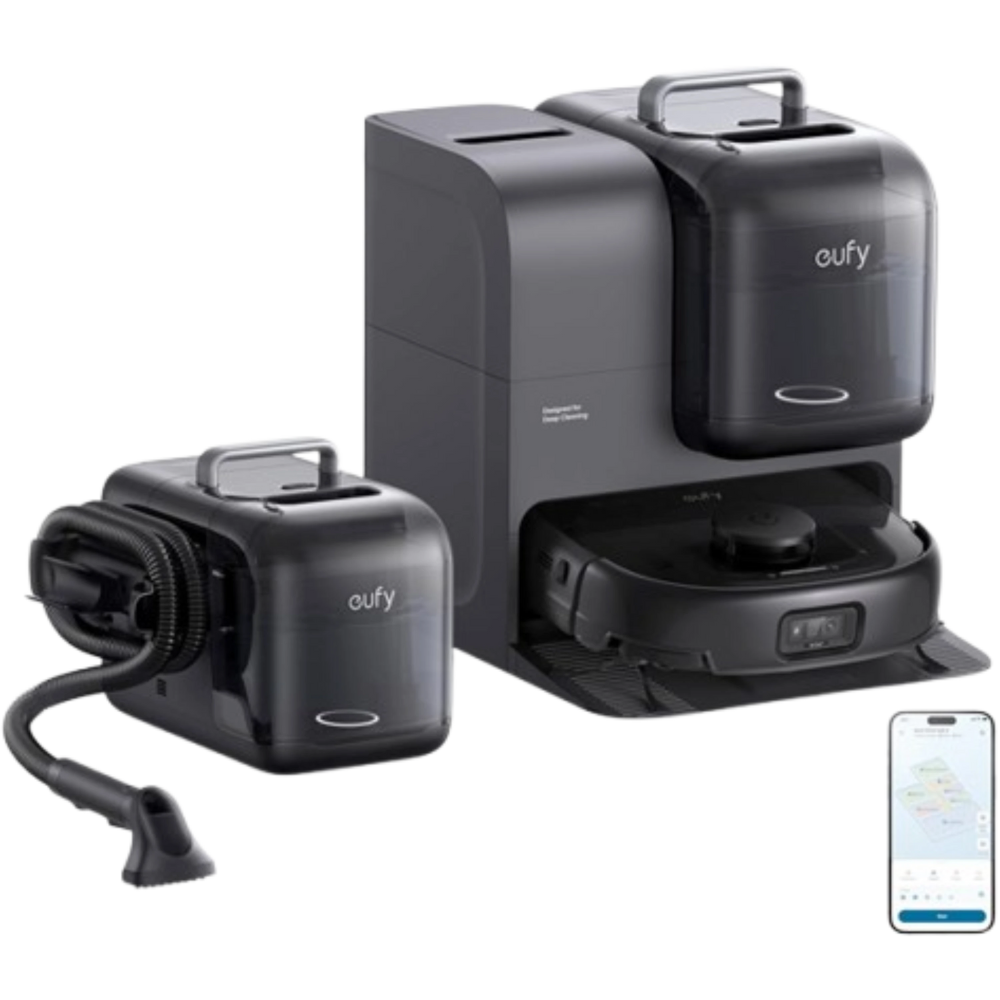 שואב אבק רובוטי משולב Anker Eufy E28 Omni - צבע שחור שנתיים אחריות ע"י - יבואן הרשמי