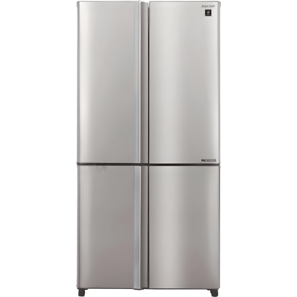 מקרר 4 דלתות מקפיא תחתון 611 ליטר נטו Sharp SJ-9270-IN עם התקן שבת מובנה - גימור נירוסטה - K.B.V
