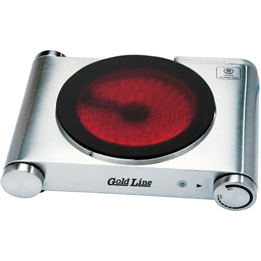 כירה חשמלית קרמית נירוסטה Gold line ATL-833 - שנה אחריות ע"י - יבואן הרשמי