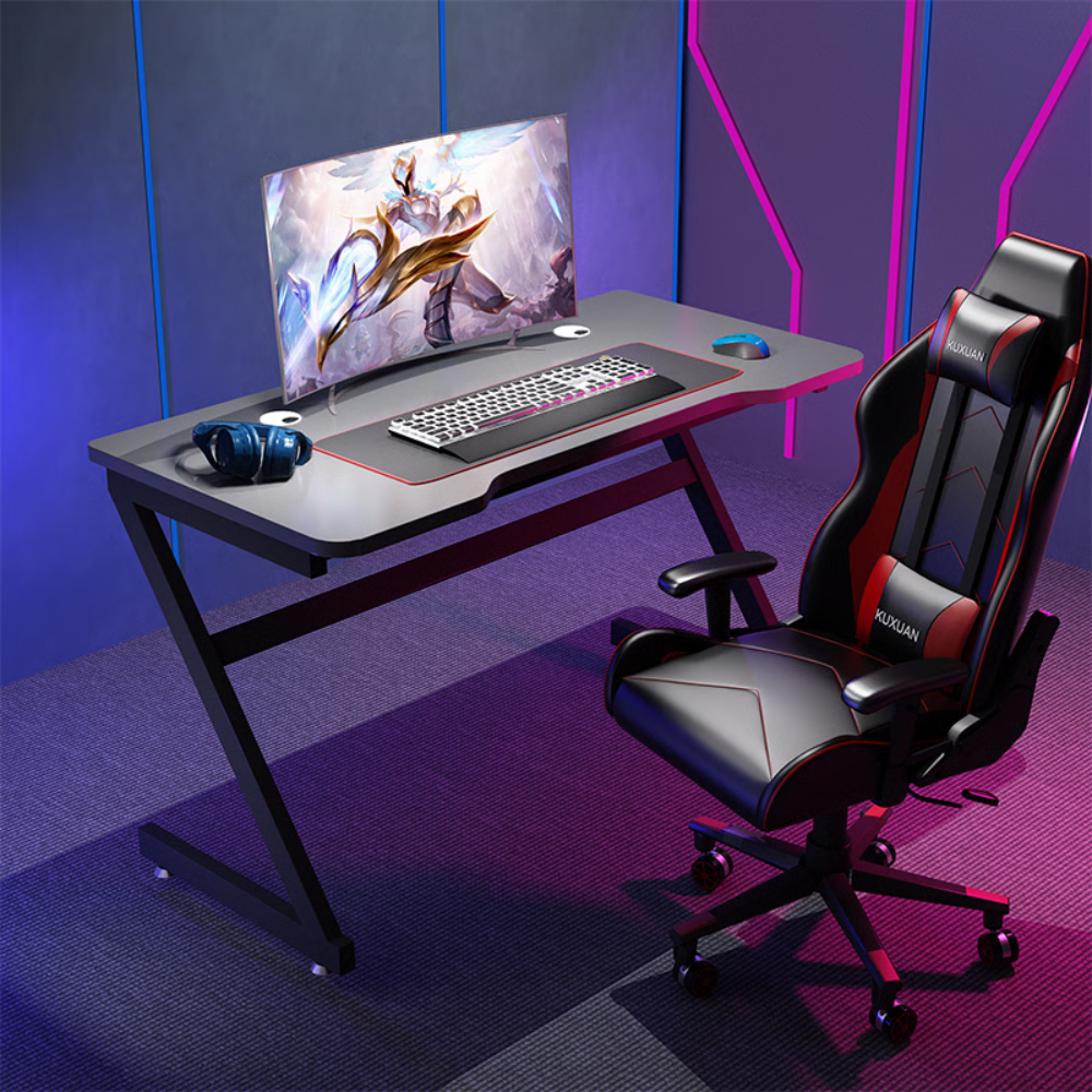 שולחן מחשב MSH-12-2 רוחב 1 מטר ROSSO ITALY - צבע אפור - יבואן רשמי