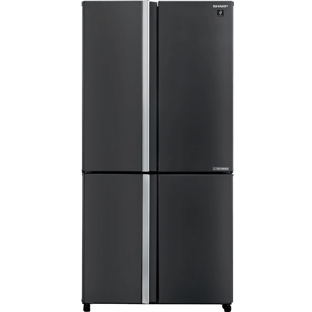 מקרר 4 דלתות מקפיא תחתון 611 ליטר נטו Sharp SJ-FERN87V-SL - גימור נירוסטה מושחרת - K.B.V