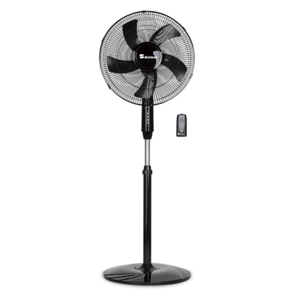 מאוורר עמוד יוקרתי דיגיטלי כולל שלט 16" Selmor SE-2535 - צבע שחור - K.B.V