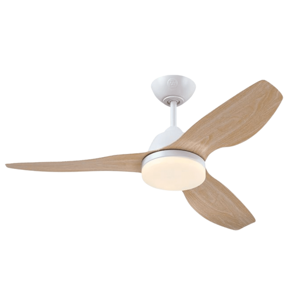 מאוורר תקרה כולל שלט Westinghouse Magnolia "42 - צבע לבן בשילוב אלון - K.B.V