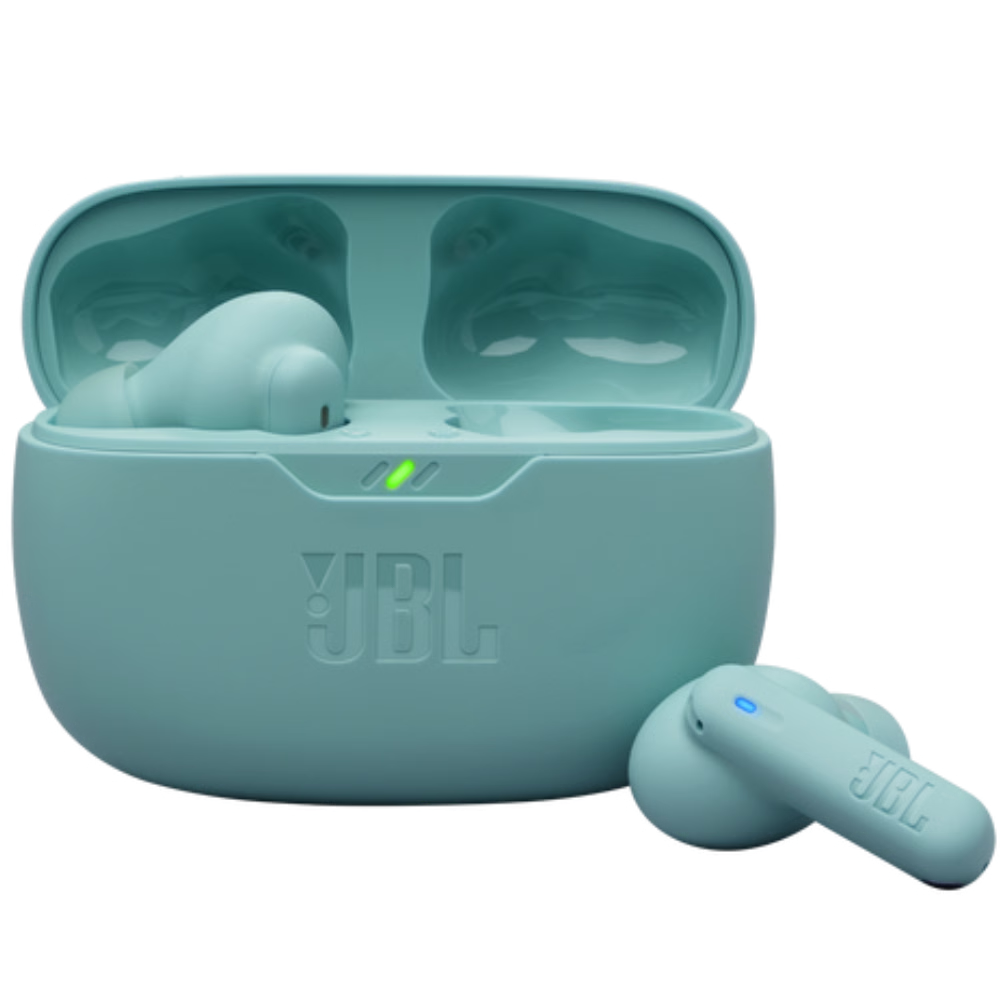 אוזניות אלחוטיות JBL Wave Beam 2 - צבע כחול שנה אחריות ע"י - יבואן הרשמי