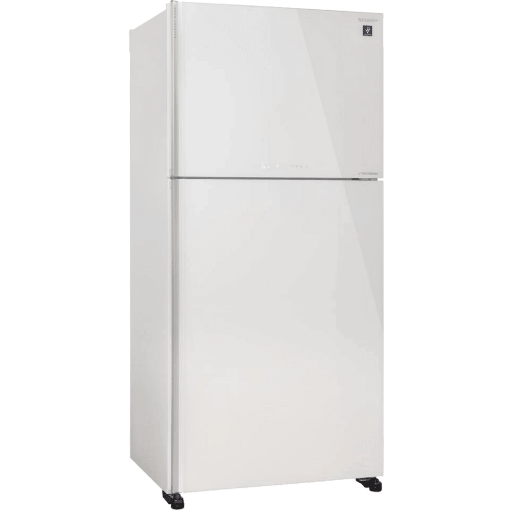 מקרר מקפיא עליון 604 ליטר נטו Sharp SJ-GTR820G-WH - גימור זכוכית לבנה - K.B.V