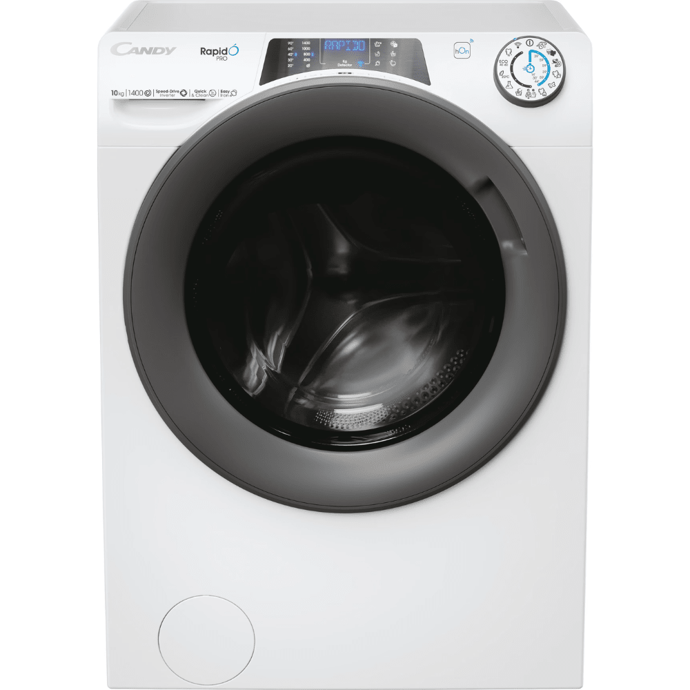 מכונת כביסה פתח חזית 10 ק"ג CANDY RP4106BWMR1-S - K.B.V