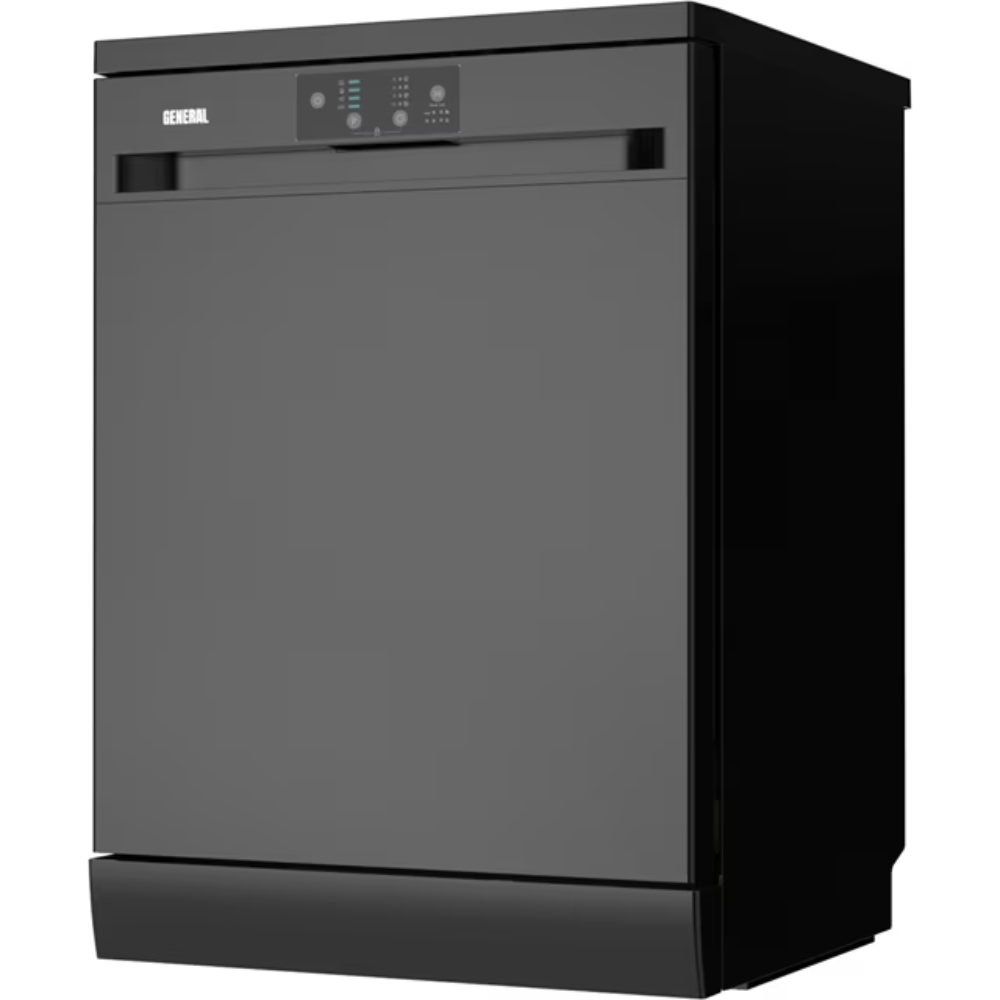 מדיח כלים עומד 60 ס"מ ג'נרל דגם GE2411FB נירוסטה מושחרת - יבואן רשמי