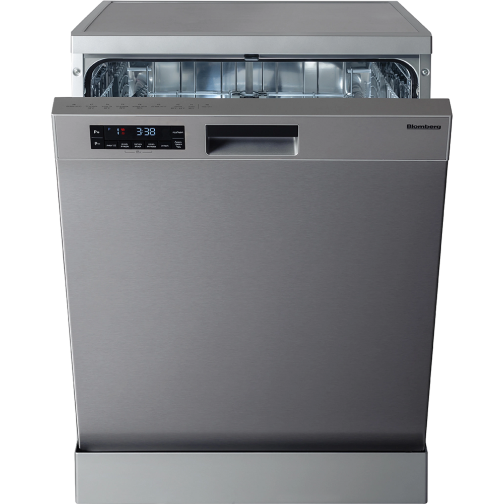 מדיח כלים 60 ס"מ 14 מערכות כלים Blomberg GSN409P8X - גימור נירוסטה - יבואן רשמי
