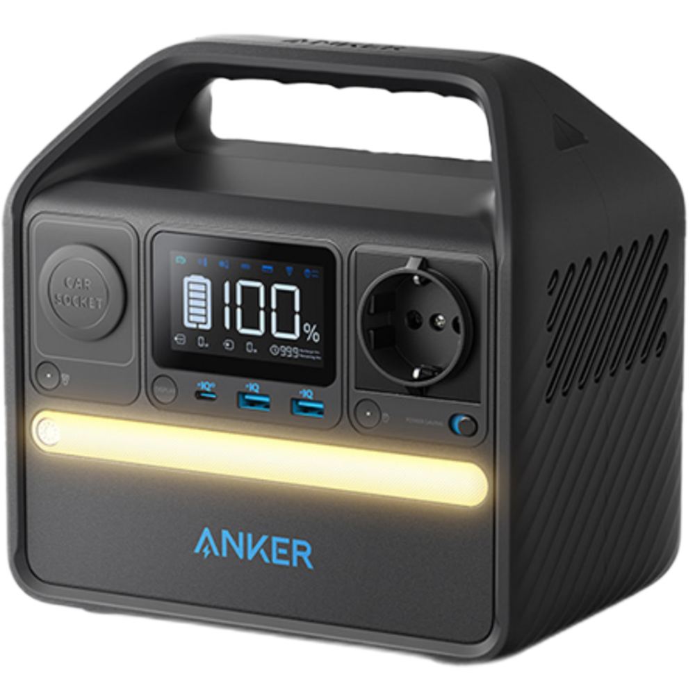 תחנת כוח ניידת Anker PowerHouse 521 256Wh 200W - שנתיים אחריות ע"י המילטון - יבואן רשמי