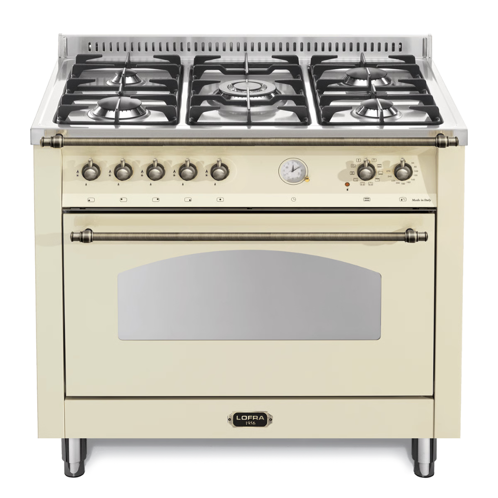 תנור משולב 90 ס''מ קרם פירזול ברונזה LOFRA RBIG96MFT/CI BRONZA - יבואן רשמי