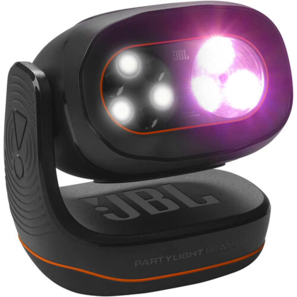 מקרן תאורה למסיבות JBL PartyLight - צבע שחור שנה אחריות ע"י - יבואן הרשמי