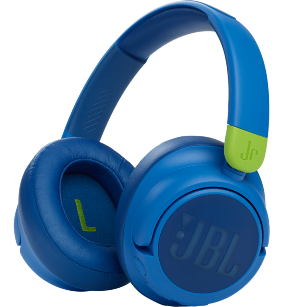 אוזניות קשת אלחוטיות עם סינון רעשים לילדים JBL JR 460NC - צבע כחול שנה אחריות ע"י - יבואן הרשמי