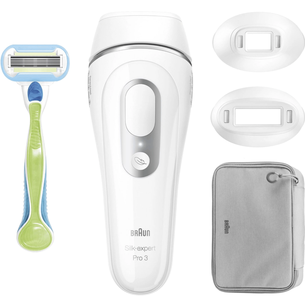 מכשיר הסרת שיער לצמיתות Braun Silk Expert Pro 3 IPL PL3122 - שנתיים אחריות - יבואן רשמי