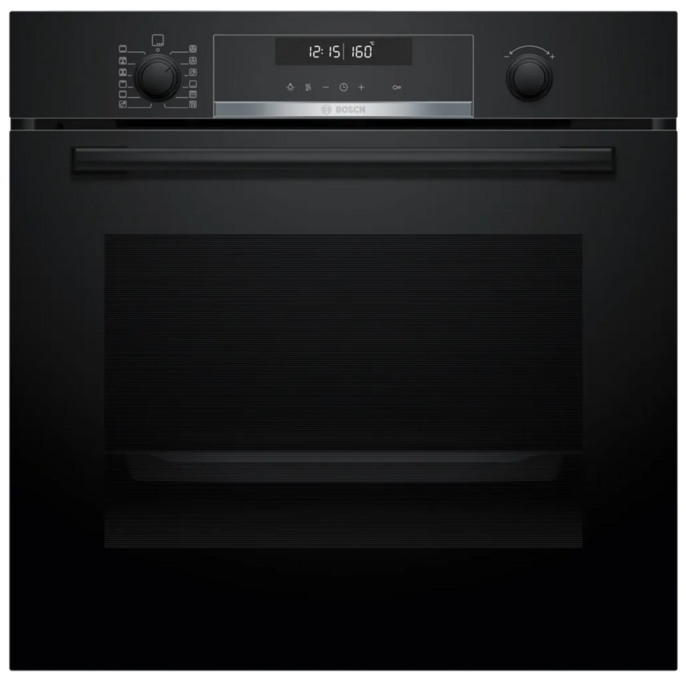 תנור בנוי פירולטי נפח 71 ליטר Bosch HBG578EB3 - גימור שחור זכוכית- יבואן רשמי