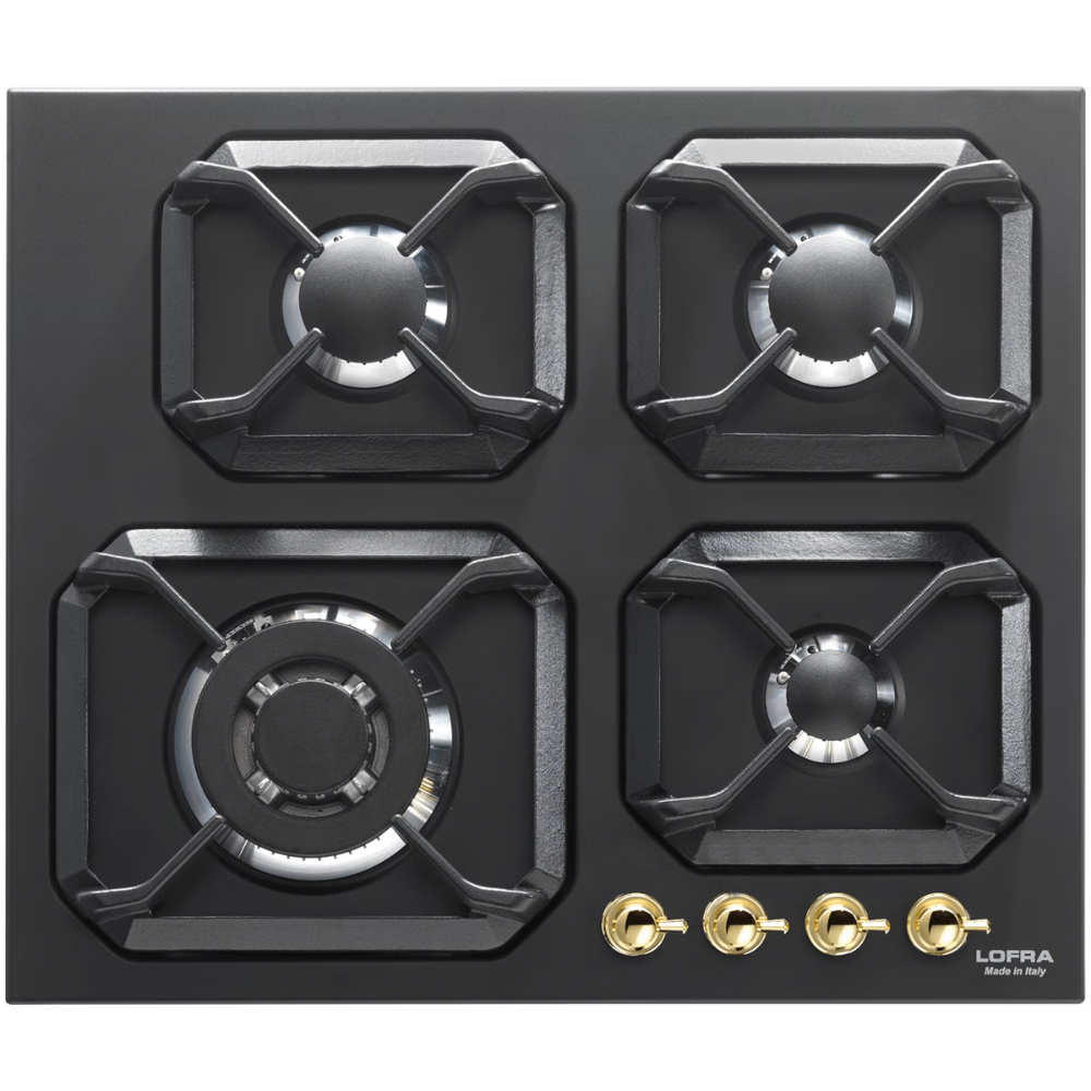 כיריים גז 60 ס''מ כפרי שחור פחם פרזול זהב LOFRA HRNM6G0 - יבואן רשמי