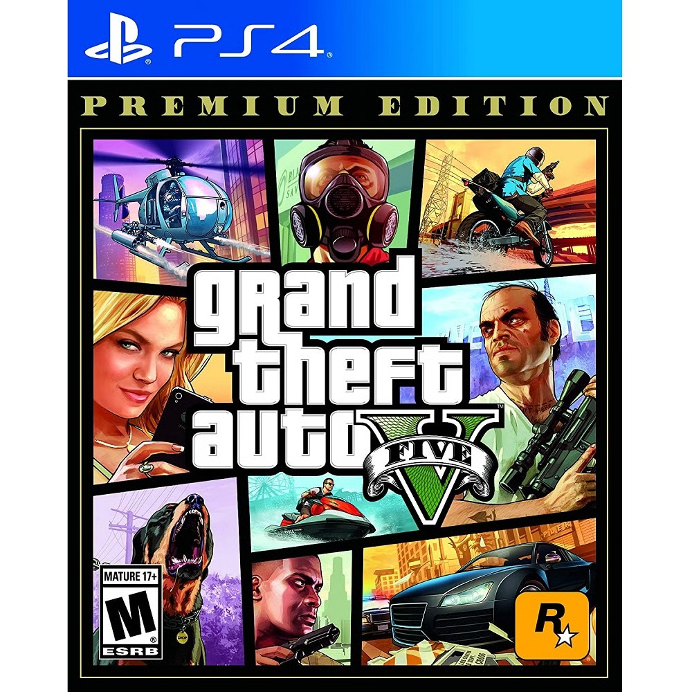 משחק Grand Theft Auto V: Premium Edition ENG לקונסולת Sony Playstation 4 - יבואן רשמי