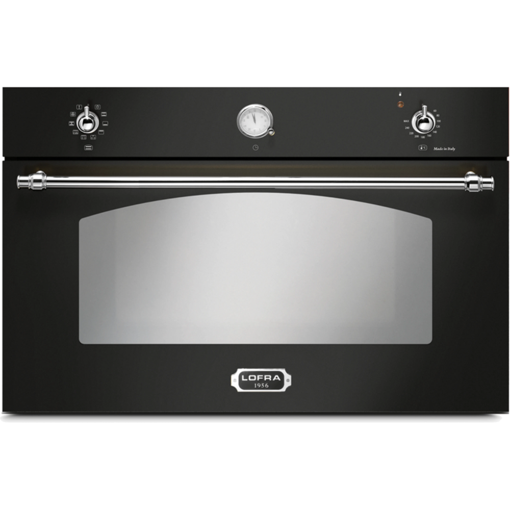 תנור אפייה בנוי 105 ליטר 90 ס"מ Lofra FRNM99EE Silver תוצרת איטליה - צבע שחור עם פירזול כסוף אחריות ע"י היבואן הרשמי