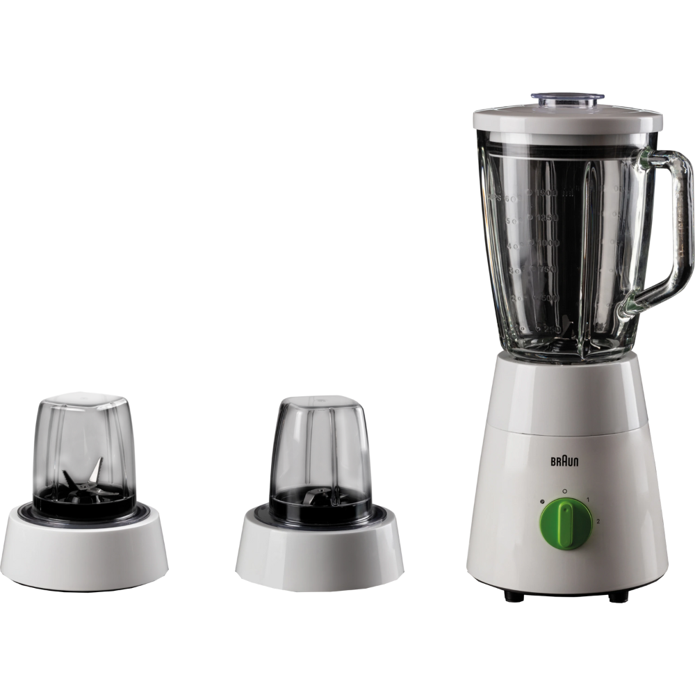 בלנדר מזכוכית 3 ב-1 Braun JB0153WH - צבע לבן אחריות ע"י היבואן הרשמי - יבואן רשמי