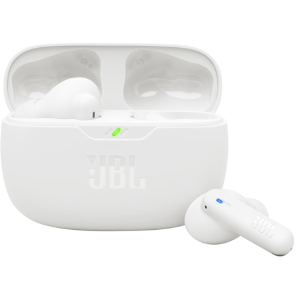 אוזניות אלחוטיות JBL Wave Beam 2 - צבע לבן שנה אחריות ע"י - יבואן הרשמי