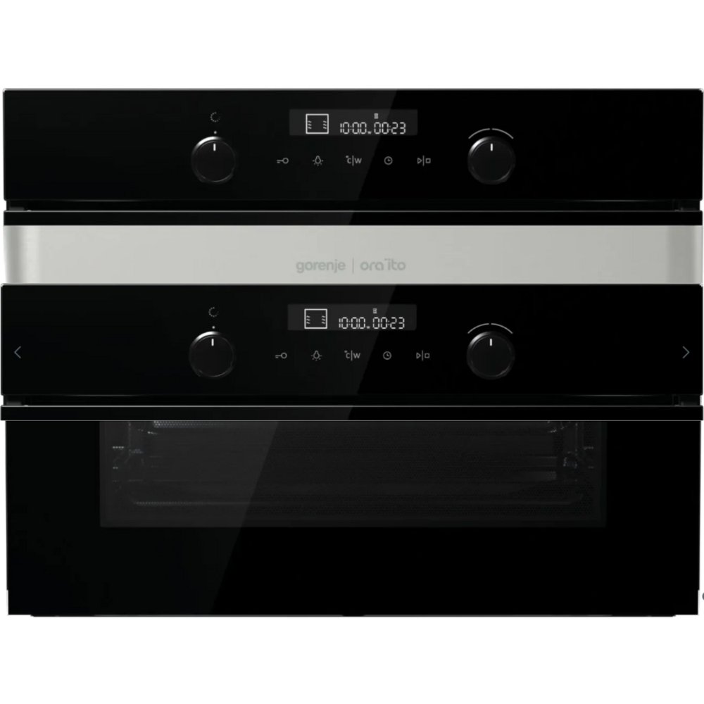 תנור בנוי משולב מיקרו 45 ס"מ 50 ליטר Gorenje BCM547ORAB - גימור שחור- יבואן רשמי