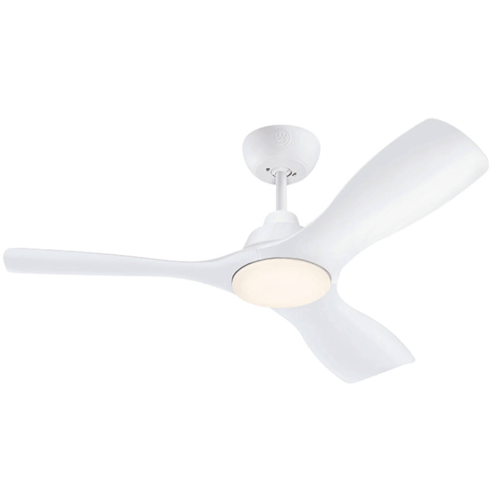 מאוורר תקרה מנוע DC עם שלט Westinghouse Montana 28W "42 - צבע לבן - K.B.V