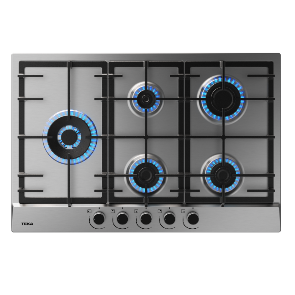 כיריים גז 5 להבות 75 ס”מ Teka תקה GSC-75320 נירוסטה - יבואן רשמי