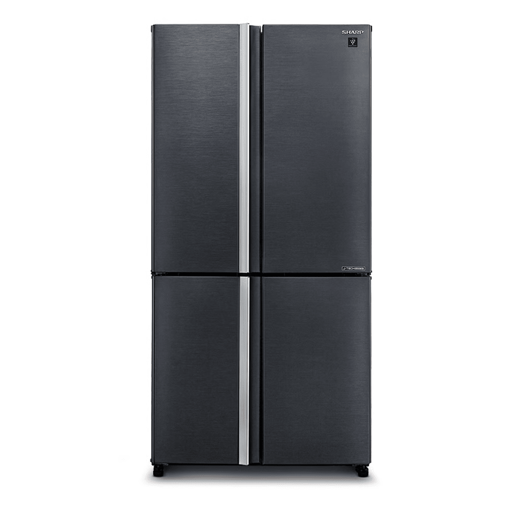 מקרר 4 דלתות מקפיא תחתון 578 ליטר נטו Sharp SJ-8950-SL - גימור נירוסטה מושחרת - K.B.V