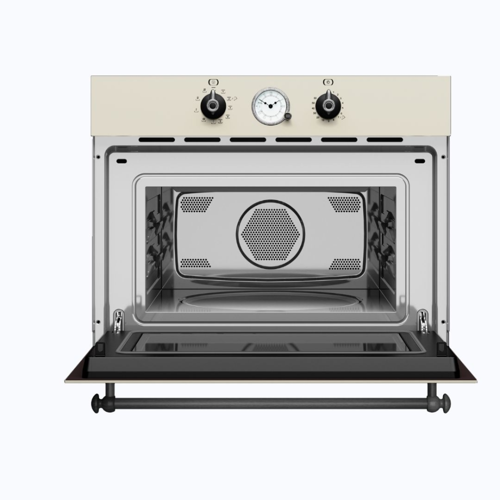 מיקרוגל בנוי קומפקטי בעיצוב כפרי MWR 32 Vanilla silver TEKA 3 פונקציות בישול - יבואן רשמי