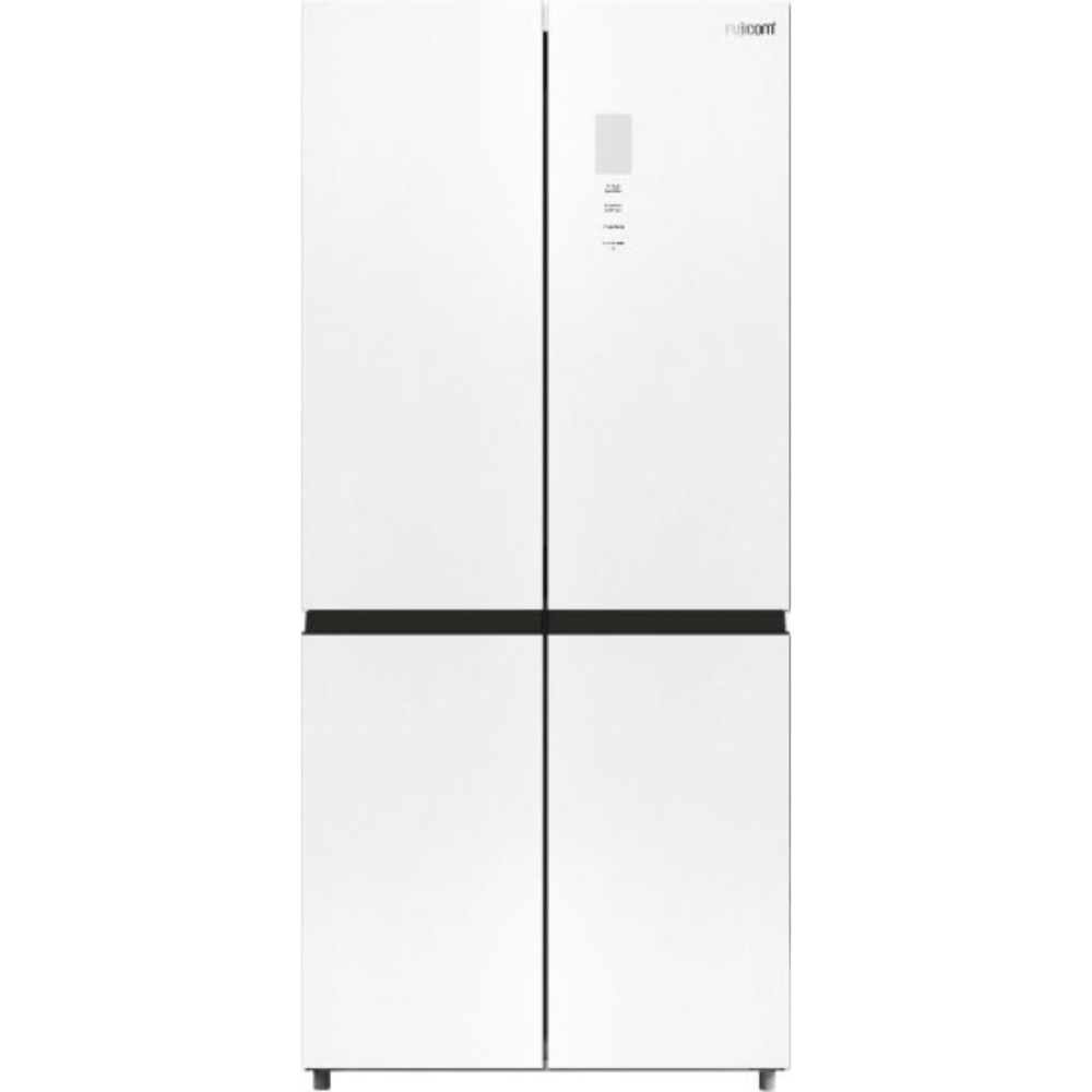 מקרר 4 דלתות אינוורטר מקפיא תחתון 475 ליטר Fujicom No-Frost FJ-NF515W - זכוכית לבנה - יבואן רשמי
