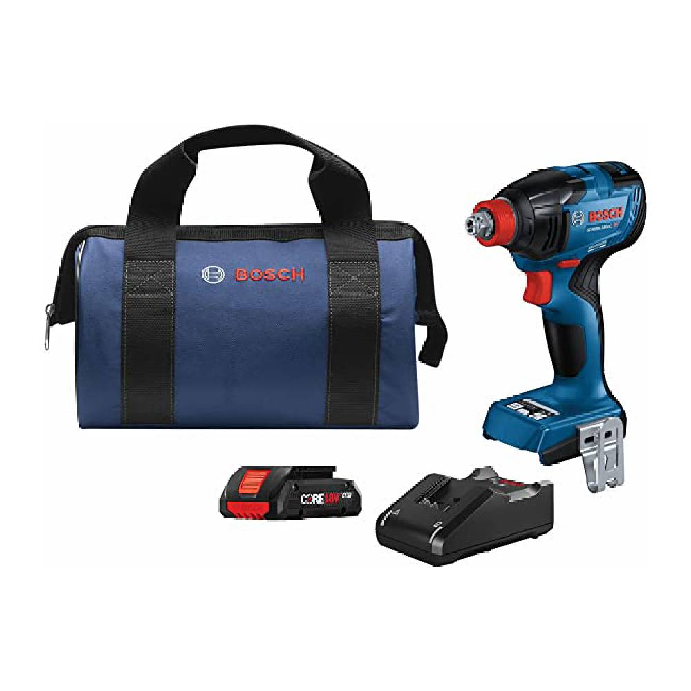 מברגת אימפקט 18V BL הינע 1/2 עם 210NM + סוללה 4AH ומטען GDX18V-1860CN-P1-4AH BOSCH