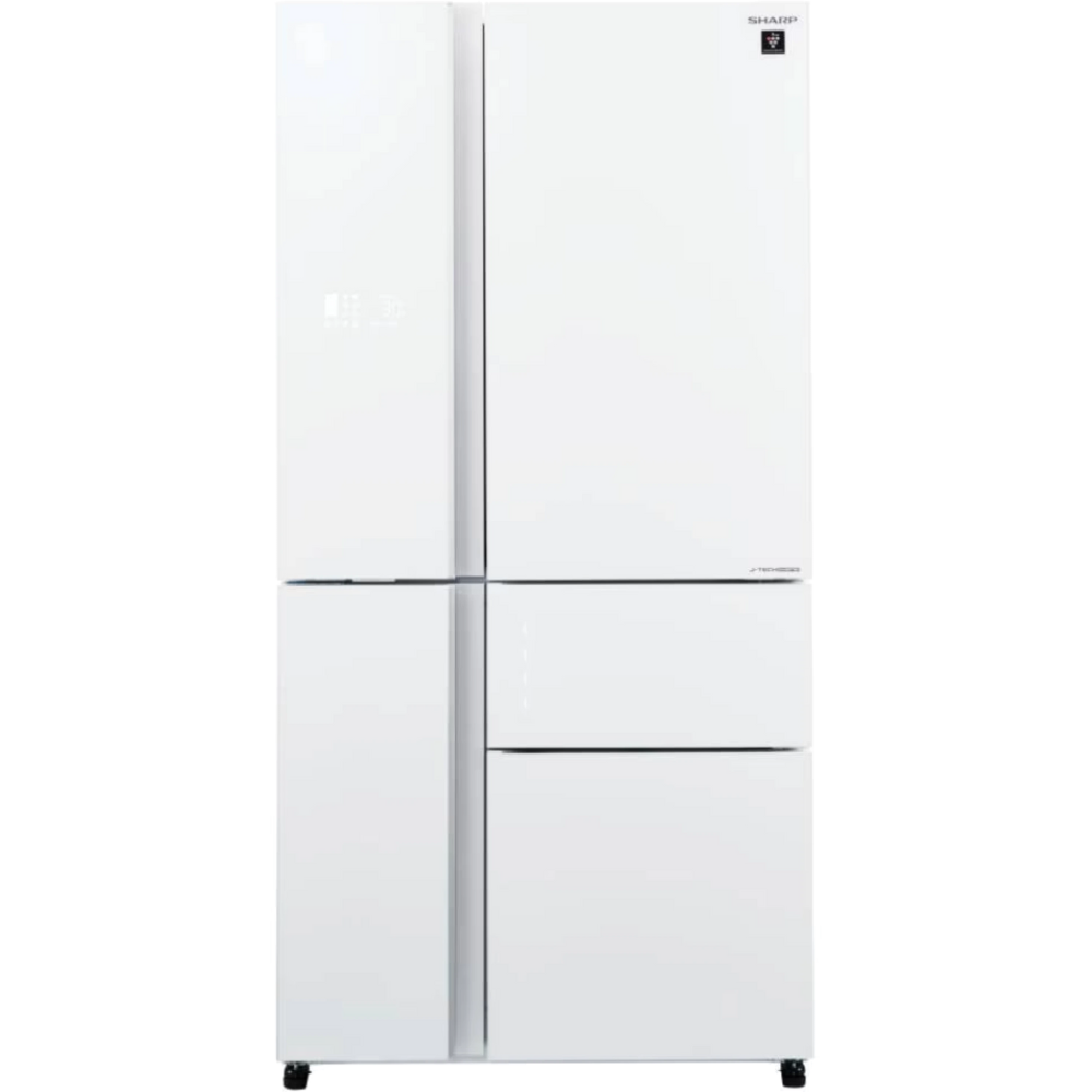 מקרר 5 דלתות 668 ליטר נטו Sharp SJ-FS920-WH - גימור זכוכית לבנה - יבואן רשמי