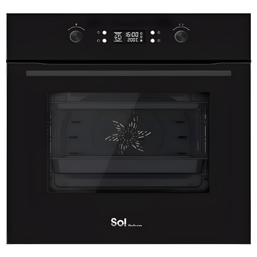 תנור בנוי פירוליטי SOL HO-9907 גימור שחור - יבואן רשמי