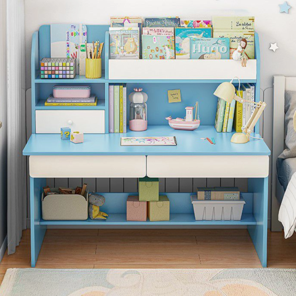 ספרייה שולחן מחשב כתיבה לחדר ילדים Rosso Italy RSM-2015 - צבע כחול - יבואן רשמי